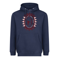 Navy Union College Heavyweight Hoodie - linhVisuals