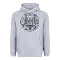 Heather Grey Wellesley College Heavyweight Hoodie - linhVisuals