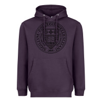 Plum Wellesley College Heavyweight Hoodie - linhVisuals