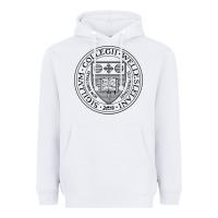 White Wellesley College Heavyweight Hoodie - linhVisuals