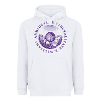 White Williams College Heavyweight Hoodie - linhVisuals