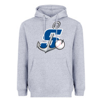 Heather Grey stockton ports baseball Heavyweight Hoodie - linhVisuals