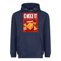 Navy cheez it original box front sweatshirt Heavyweight Hoodie - linhVisuals