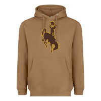 Toasted Coconut wyoming athletics Heavyweight Hoodie - linhVisuals
