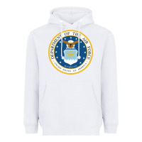 White department of the air force Heavyweight Hoodie - linhVisuals