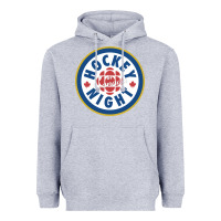 Heather Grey hockey night in canada 1 Heavyweight Hoodie - linhVisuals