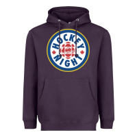 Plum hockey night in canada 1 Heavyweight Hoodie - linhVisuals