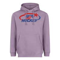 Lavender usa hockey Heavyweight Hoodie - linhVisuals