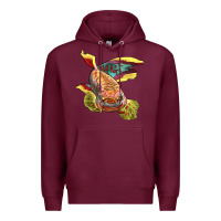 Burgundy Killifish Premium Hoodie - LillyAllenDesigns