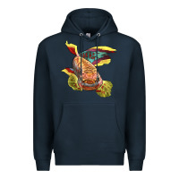Navy Killifish Premium Hoodie - LillyAllenDesigns