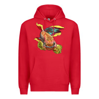 Red Killifish Premium Hoodie - LillyAllenDesigns