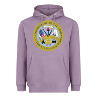 Lavender department of the army Heavyweight Hoodie - linhVisuals