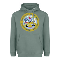Sage department of the army Heavyweight Hoodie - linhVisuals