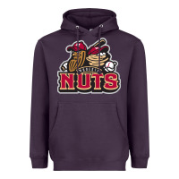 Plum modesto nuts baseball Heavyweight Hoodie - linhVisuals