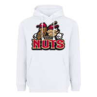 White modesto nuts baseball Heavyweight Hoodie - linhVisuals