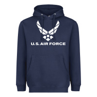 Navy us air force Heavyweight Hoodie - linhVisuals