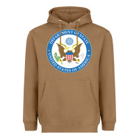 Toasted Coconut us department of state 2 Heavyweight Hoodie - linhVisuals