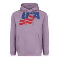Usa Hockey Simple Heavyweight Hoodie | Teevron