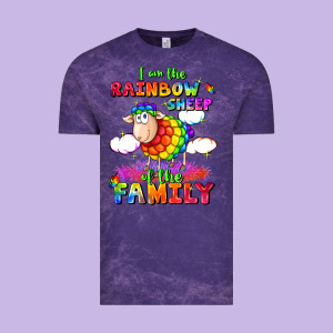 I Am The Rainbow Sheep Of The Family Vintage Tee Designed By Fadigitalartstudio