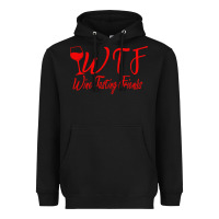 Black wine tasting friends Heavyweight Hoodie - linhVisuals