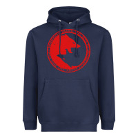 Navy fenrir wolf of odin Heavyweight Hoodie - linhVisuals