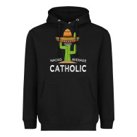 Black fun catholicism humor meme saying  funny catholic t shirt Heavyweight Hoodie - linhVisuals