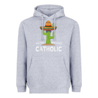 Heather Grey fun catholicism humor meme saying  funny catholic t shirt Heavyweight Hoodie - linhVisuals