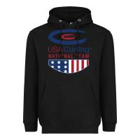 Black usa curling team Heavyweight Hoodie - linhVisuals