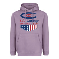 Lavender usa curling team Heavyweight Hoodie - linhVisuals