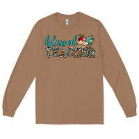 Toasted Coconut blessed teacher Long Sleeve Tee - BundleAndBundleShop