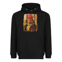 Black geronimo apache warrior native american t shirt Heavyweight Hoodie - linhVisuals