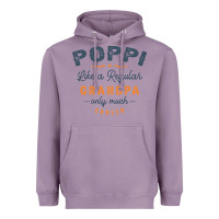 Lavender Mens Poppi Like a Regular Grandpa Funny Fathers Day Heavyweight Hoodie - linhVisuals