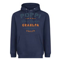 Navy Mens Poppi Like a Regular Grandpa Funny Fathers Day Heavyweight Hoodie - linhVisuals