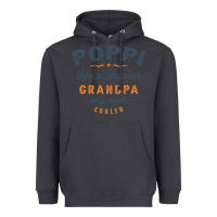 Smoke Mens Poppi Like a Regular Grandpa Funny Fathers Day Heavyweight Hoodie - linhVisuals
