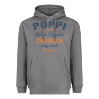 Storm Mens Poppi Like a Regular Grandpa Funny Fathers Day Heavyweight Hoodie - linhVisuals