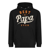 Mens Best Papa Ever Funny Fathers Day Heavyweight Hoodie | Teevron