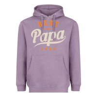 Lavender Mens Best Papa Ever Funny Fathers Day Heavyweight Hoodie - linhVisuals
