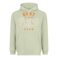Matcha Mens Best Papa Ever Funny Fathers Day Heavyweight Hoodie - linhVisuals