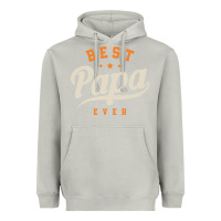 Moon Dust Mens Best Papa Ever Funny Fathers Day Heavyweight Hoodie - linhVisuals