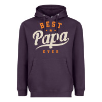 Plum Mens Best Papa Ever Funny Fathers Day Heavyweight Hoodie - linhVisuals