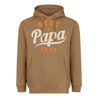 Toasted Coconut Mens Best Papa Ever Funny Fathers Day Heavyweight Hoodie - linhVisuals
