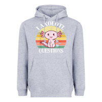 Heather Grey i axolotl questions funny axolotl costume for axolotl lovers t shirt Heavyweight Hoodie - linhVisuals