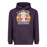 Plum i axolotl questions funny axolotl costume for axolotl lovers t shirt Heavyweight Hoodie - linhVisuals