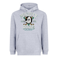 Heather Grey vintage mighty sports ducks Heavyweight Hoodie - linhVisuals