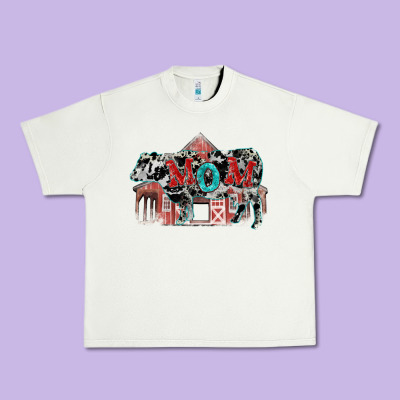 Mom Cow Mother's Day Urban Heavy Tee Designed By Fadigitalartstudio