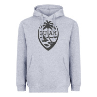 Heather Grey guam seal guam flag usa guamanian chamorro gifts pullover hoodie Heavyweight Hoodie - linhVisuals