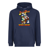 Navy woo hoo duck tales art gift for fans Heavyweight Hoodie - linhVisuals