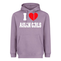 Lavender i love asian girls t shirt Heavyweight Hoodie - linhVisuals