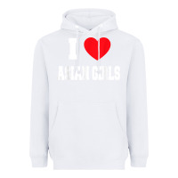 White i love asian girls t shirt Heavyweight Hoodie - linhVisuals