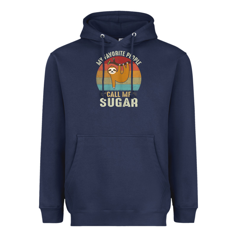 Womens My Favorite People Call Me Sugar Cute Sloth Lover Grandma Heavyweight Hoodie by linhVisuals | Teevron